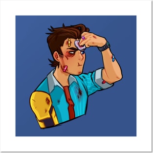 Tftbl Rhys beat up from Tales from the Borderlands Posters and Art